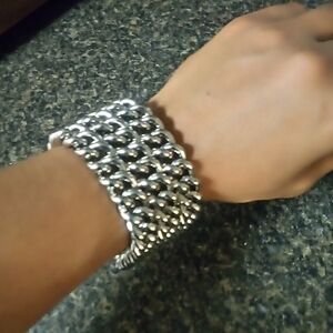 Express Silver Chainmail Bracelet